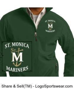 MENS GREEN JACKET WITH STM ANCHOR ON LEFT CHEST Design Zoom